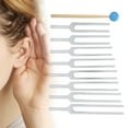 thumbnail image 4 of Tuning Fork, Easy Tuning Fork Hammer Set, Aluminum Alloy With Different Slots For Sound Healing Sound Diagnosis Ear Department Ear Picking Technician, 4 of 8