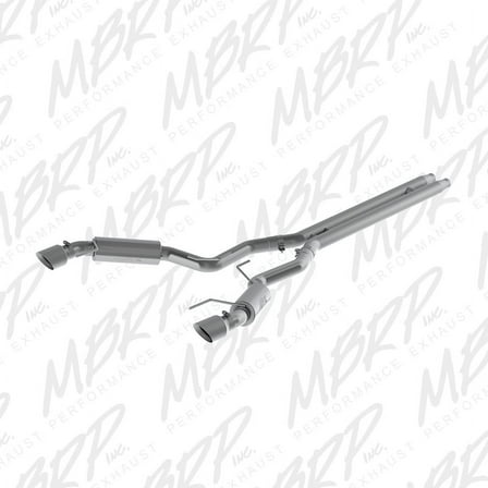 MBRP 15 Ford Mustang GT 5.0 3in Cat Back Dual Split Rear Race Version 4.5in Tips - T409