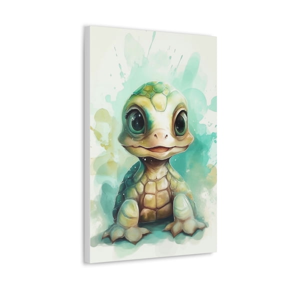 Watercolor Turtle Painting 4 - Nursery Collection - Bedtime Stories