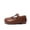 Brown, variant on FLMEI Toddler Kids Girls Leather Shoes Round Head Flats Baby Girls Soft Sole Princess Shoes for Spring Autumn