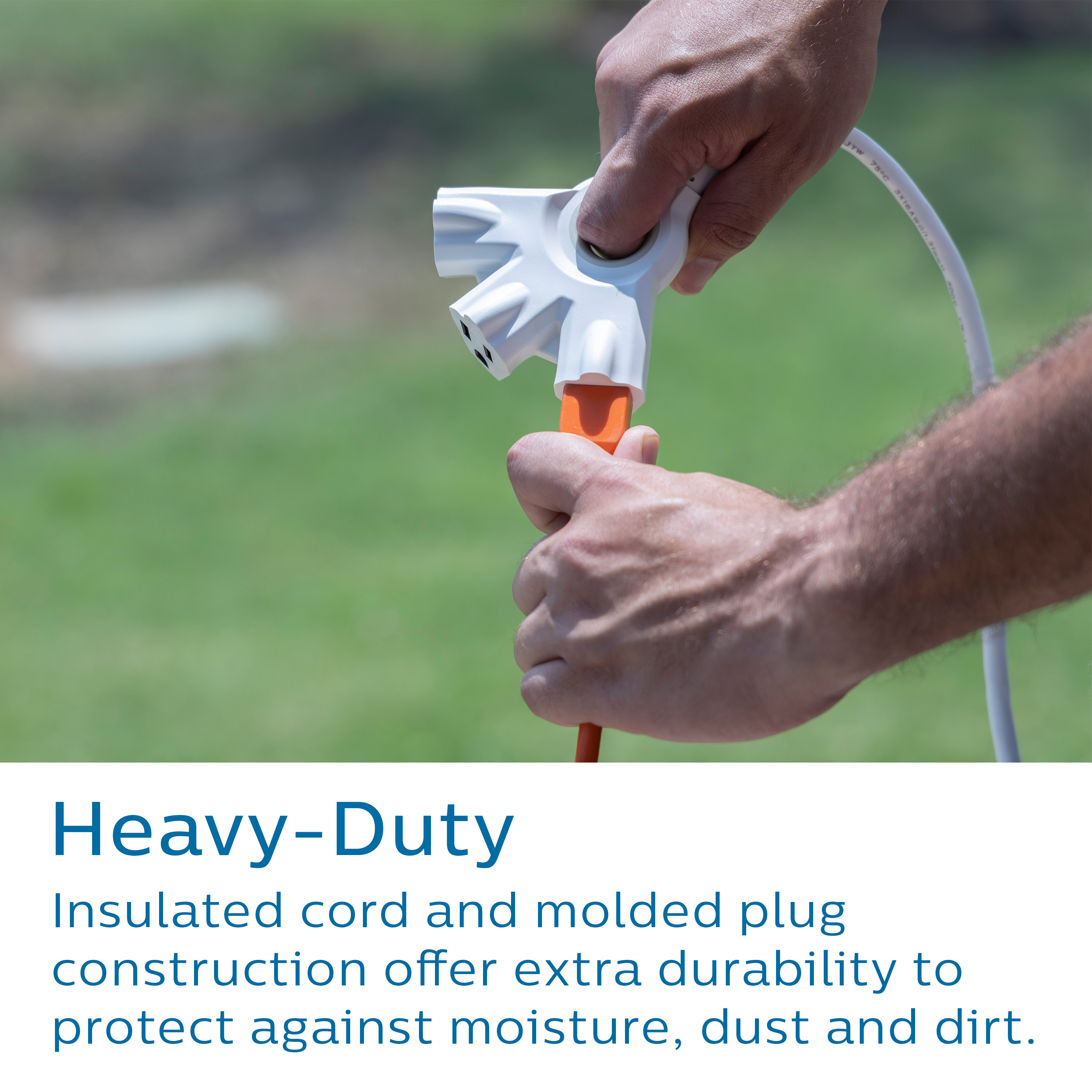 Philips EZGrip 8 Ft White Extension Cord photo 7