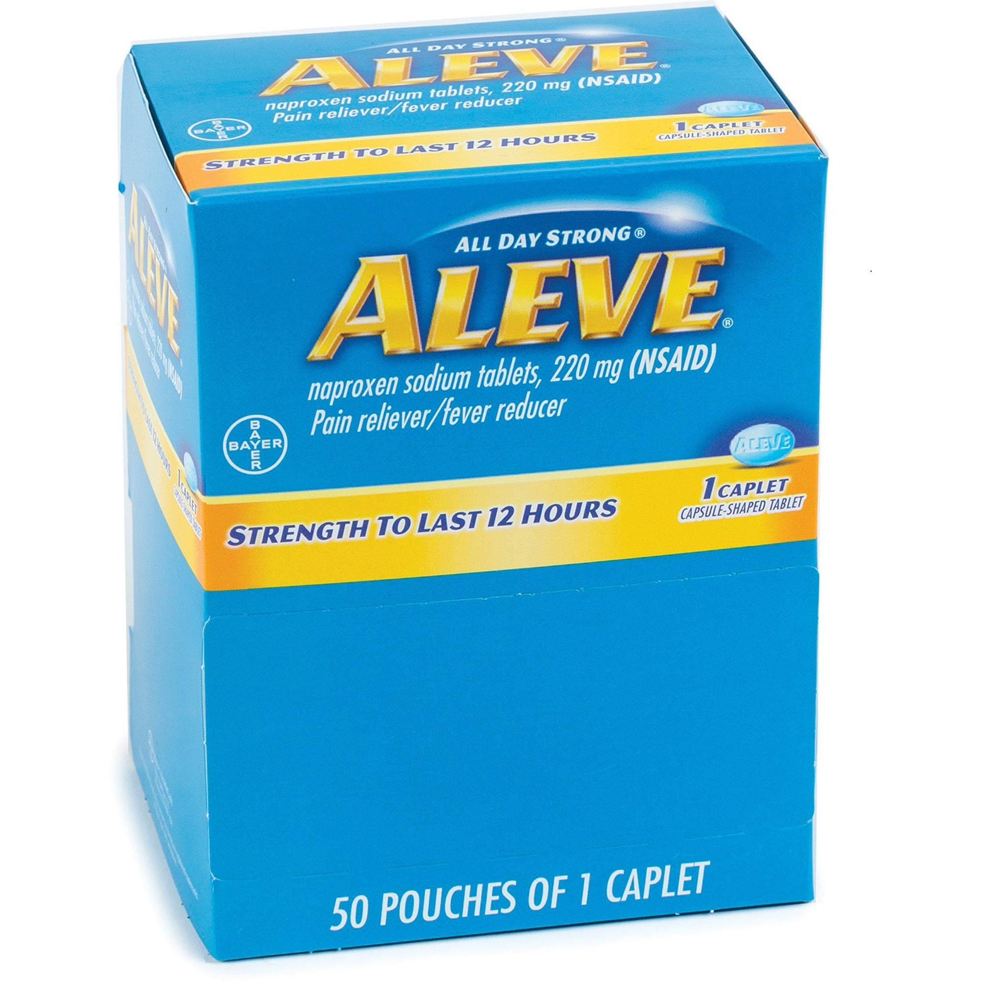 Aleve ACM90010 Pain Reliever Tablets 50 Box Walmart 