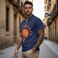 thumbnail image 4 of Pzuqiu Golf Ball Couple Matching Outfit Mens Golf Shirts Short Sleeve Casual Workout Cool 1/4 Zip Up Shirt and Womens Golf Shirts Collared Sleeveless Quick Dry Sports Tops Size S, 4 of 8