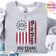 thumbnail image 3 of 250th America Anniversary Shirt, US 250 Years Sweatshirt, We The People Shirt, Vintage Independence Day Hoodie, Patriotic Tee with USA Flag, 3 of 4