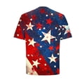 thumbnail image 5 of purcolt 4th of July Men's Short Sleeve Graphic Tees Flag Printed Patriotic Shirt (Available in Big & Tall, S-5XL), 5 of 6