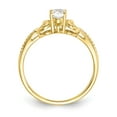 thumbnail image 2 of Primal Gold 10 Karat Yellow Gold White Topaz and Diamond Ring, 2 of 5