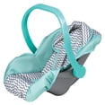 thumbnail image 2 of Adora Creative Zig Zag Baby Doll Car Seat Carrier Removable Cover, Machine Washable and Fits Most Dolls & Plush Animals Up to 20”, Birthday Gift for Children Ages 2 and Up - Green Mint (Green Handle), 2 of 5