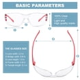 thumbnail image 2 of Gafas de seguridad Weewooday Kids resistentes a los arañazos, 48 unidades, 2 of 7