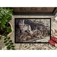 thumbnail image 3 of Wolf Wolves by the Den Doormat 24x36, 3 of 4