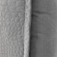 thumbnail image 3 of Michael Amini Trent 26" Embroidered Pebble Square Fabric Euro Shams in Gray, 3 of 3