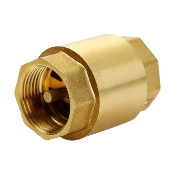 Versatile Brass Check Heavy Duty 1 Inch Brass Check Vertical Check Valves Simple Install Suitable for Water Oil & More