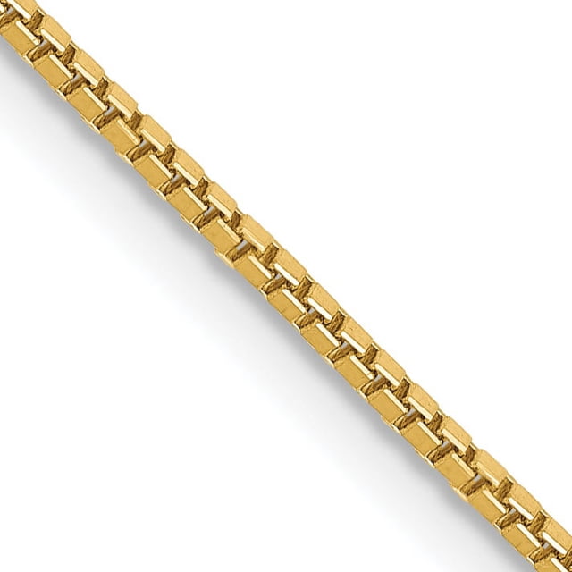 Chaîne Pendentif Collier en Or Jaune 14k 20 Pouces 1mm