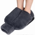 thumbnail image 1 of Heated Foot Warmer Pad with 2L Hot Water Bag Washable Slipper Style Comfort Warmth Solution, 1 of 4