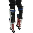 thumbnail image 2 of munirater Adjustable Drywall Stilts 18-30 Inch Aluminum Alloy Stilts for Painting or Cleaning Red, 2 of 10