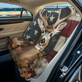 thumbnail image 2 of Xoenoiee Deer Maple Leaves American Flag Print Car Back Seat Cover, Universal Fit Rear Seat with Rear Split Bench, Seat Protector for Dogs Kids, Auto Interior Accessories for SUV Sedan Van, 2 of 7