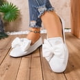 thumbnail image 5 of SuTry Women's Round Toe Flats Bow Decor Slip On Soft Sole Comfortable Casual Walking Shoes(41), 5 of 9