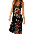 thumbnail image 1 of Birdeem Robe Sans Manches à Col Rond Imprimée Mode Décontractée Printemps et Été pour Femmes, 1 of 6