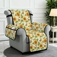 thumbnail image 2 of TSOVTHRID Sunflower Butterfly Letter Print Recliner Covers Recliner Soft Sofa Slipcover Reclining Couch Chair Non Slip Lazy Boy Recliner Covers Fitted Reclining Slipcovers Single-Seater, 2 of 7