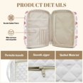 thumbnail image 6 of Pzuqiu Bowknot Bible Study Supplies Bible Cover Case for Women Bibles Cover Bag with Handle Zipper Pocket Quilted Scripture Book Covers Organizer with Tags&Bookmark, 6 of 7