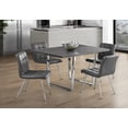 thumbnail image 5 of DINING TABLE - 36"X 60" / GREY / CHROME METAL, 5 of 15