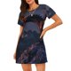 thumbnail image 1 of Fotbe Fire Breathing Dragon Twilight Bata de Dormir para Mujer con Estampado, Camisón de Algodón de Manga Corta, Ropa de Dormir Casual, 1 of 6