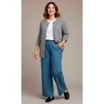 thumbnail image 4 of Woman Within Plus Size Cotton Cable Knit Cardigan Sweater, 4 of 5