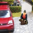 thumbnail image 1 of 1:64 DIORAMA PINTADO MUJER HOMBRE de ENTRENAMIENTO ENTRENAMIENTO de FUNDAMIENTO de DISPOSICIONES de DISPOSICIONES D mujer en cuclillas azul Hugo Figuras de muñecas en miniatura, 1 of 9
