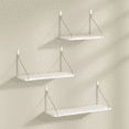 thumbnail image 3 of Repisas Flotantes Minimalistas De Melamina 30x15.40x15cm,2pc Blanco, 3 of 5
