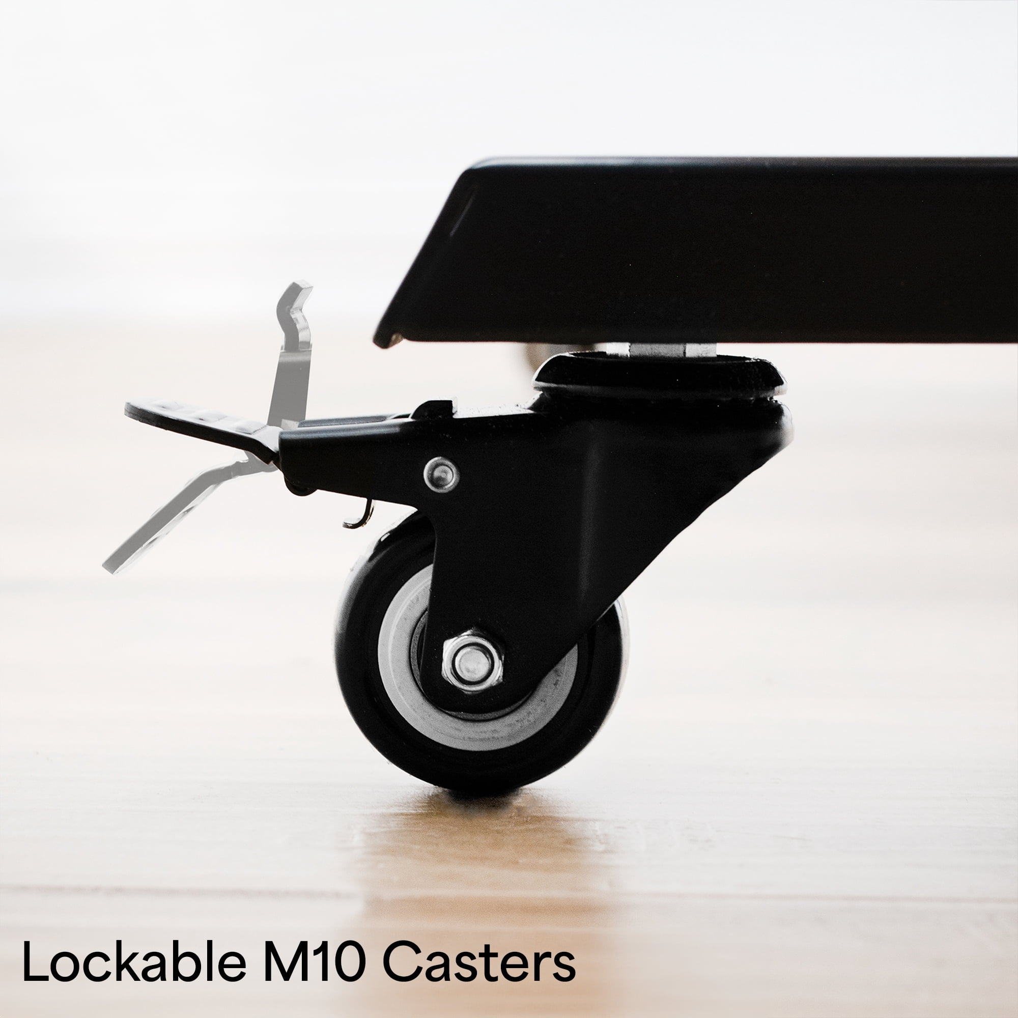VIVO 2 inch M10 Caster Wheels (Set of 4) for TV Carts, Desk Frames, and More