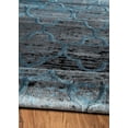 thumbnail image 4 of Linon Platinum Trellis Polyester 5'x7'6" Rug in Blue and Black, 4 of 6