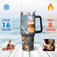 thumbnail image 4 of Hallowmas (186) Pumpkin Ghost Boo Witch Spider Web 40oz Stainless Steel Vacuum Insulated Tumbler with Lid and Straw for Water Iced Tea Coffee Smoothie and More Halloween Gifts, 4 of 7