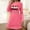 Hot Pink, variant on HOMBOM Plus Size Nightgowns for Women Long Sleeve Pajamas Christmas MooMoo Loose Hot Pink Xmas Womens Nightie Cozy