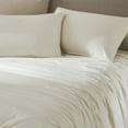 thumbnail image 5 of Superior Carmen 100% Cotton Relaxed Wash Duvet Cover Set, Full/ Queen, Ivory, 5 of 11