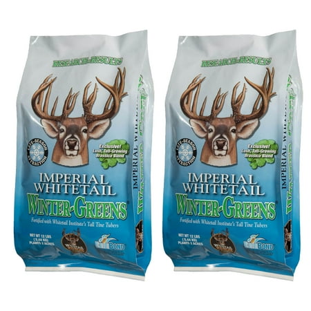 Whitetail Institute Imperial Winter Greens - 24 lbs - Carton of 2- 12lb Bags