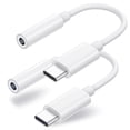 thumbnail image 1 of Adaptador USB C a conector para auriculares de 3,5 mm Duyasurs, paquete de 2, 1 of 7