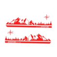 thumbnail image 4 of Adhesivo impermeable para capó de auto, adhesivo para autocaravana, adhesivo para capó de vehículo. Rojo 2 piezas, 4 of 7