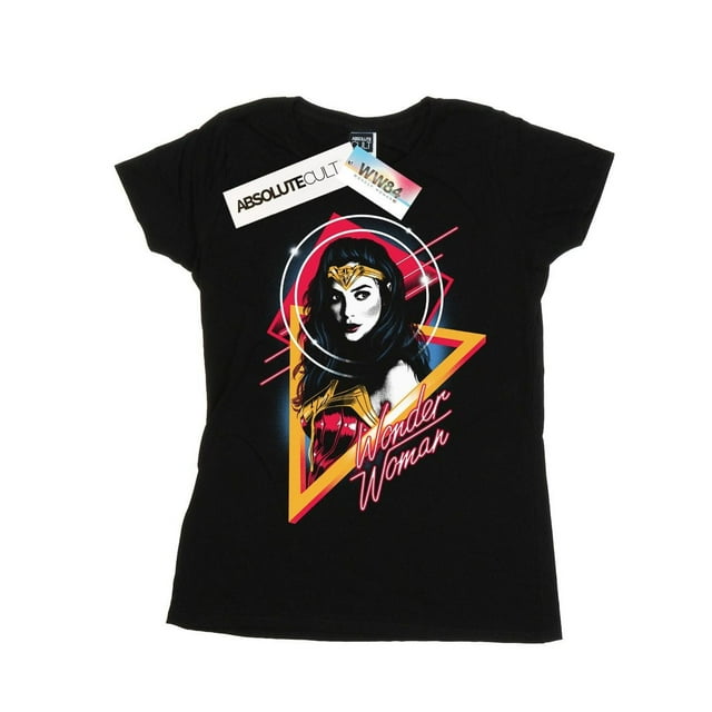 DC Comics Femmes Wonder Woman 84 Diana Années 80 Triangle T-Shirt en Coton
