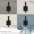 thumbnail image 6 of Amerock Aliso Transitional Double Prong Matte Black Wall Hook, 6 of 9