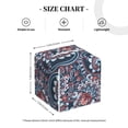 thumbnail image 2 of Tissue Box Cover, Red Blue White Paisley Leather Tissue Box Holder - Tissue Case Facial Paper Organizer for Bathroom, Vanity Countertop, Tabletop, Car, Night Stands, 2 of 7