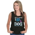 thumbnail image 3 of Of Course Talk My Dog Lover Pet Owner Tank Top Tee Shirt Women Brisco Brands S, 3 of 5