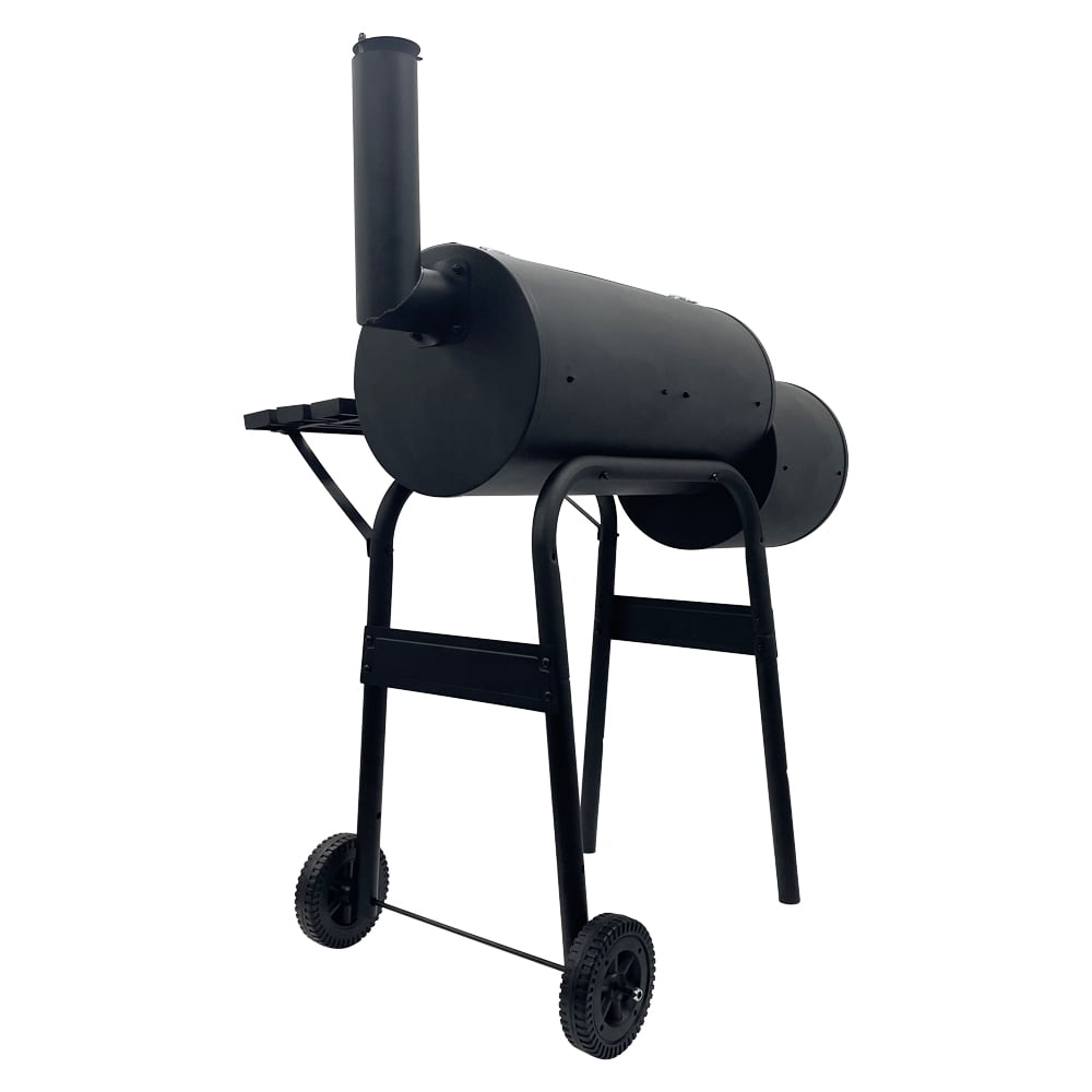 EQCOTWEA BBQ Charcoal Grill 30" with Lid Offset Printing Smoking Box Smoker CC1830F