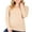 Khaki, variant on FashionMille Women's Long Sleeve Casual Basic Lightweight V Neck Cotton T-Shirt Top