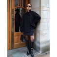 thumbnail image 5 of Women Crop Pea Coat Winter Loose Casual Short Jacket Outwear, 5 of 6