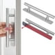 thumbnail image 1 of Adhesivo adhesivo para manijas de puertas de gabinetes, paquete de 2 unidades de níquel cepillado, manijas totalmente metálicas para gabinetes, 1 of 5