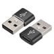 thumbnail image 1 of Adaptador USB C Hembra a USB Macho Unique Bargains Negro Paquete de 2 cable de computadora adaptadores usb a usb, 1 of 7