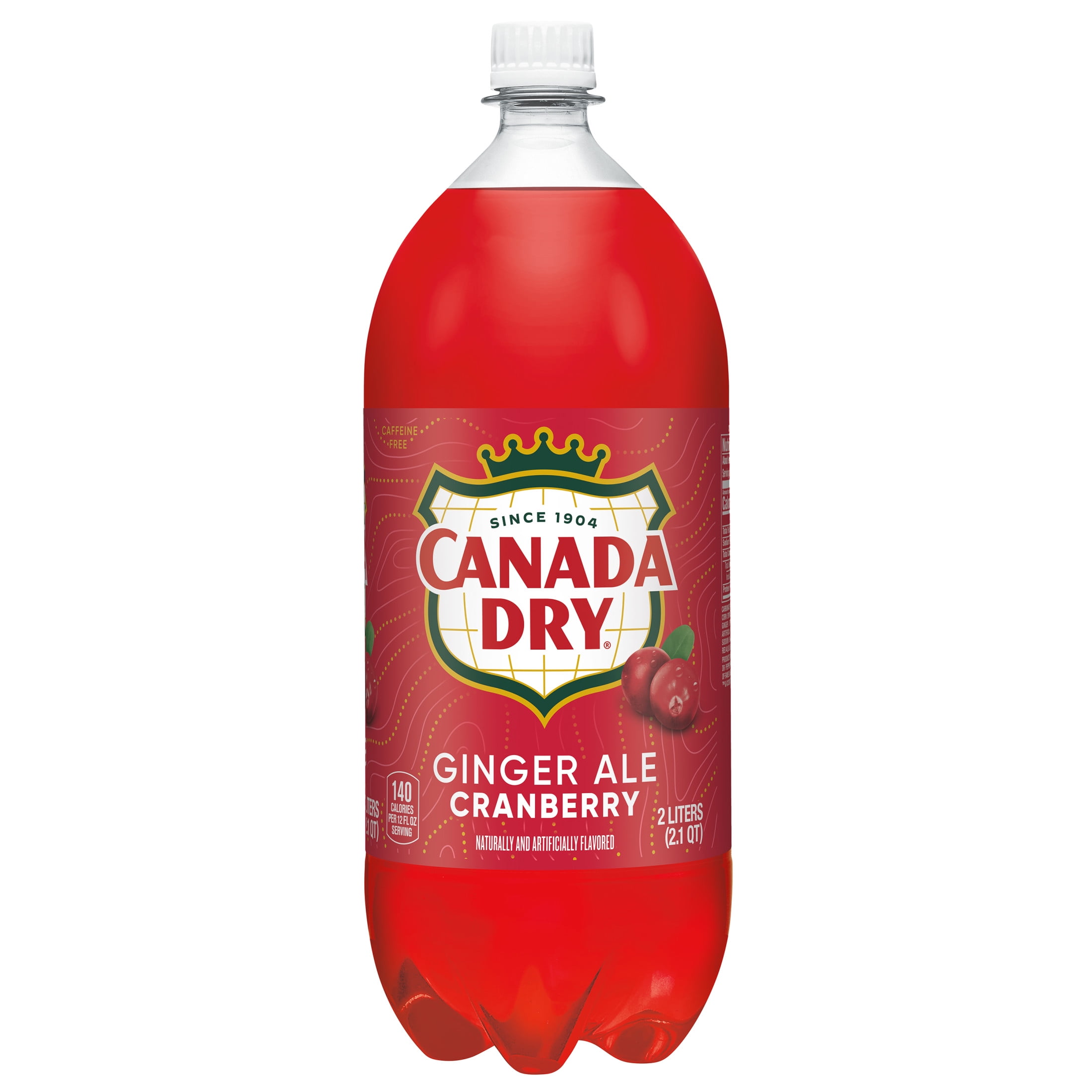 【ケンタ】 Canada Dry Cranberry Ginger Ale, 2L Bottle, Carbonated Soda