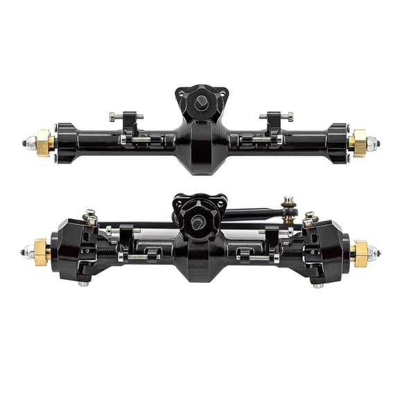 Abody RC Essieu avant Essieu Arrière Alliage d'Aluminium RC Essieux Remplacements pour 1/24 Axial SCX24 90081 AXI00005 C10 AXI00006 AXI00002 RC Voiture