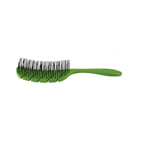 Bass Brushes Bio Flex Detangler Hair Brush Green, 1 Ea