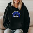 thumbnail image 3 of Vinyta Believe T-Shirt, Awareness Month Sweatshirt, Colorectal Cancer Hoodie for Hopeful Supporters, 3 of 5
