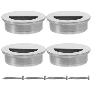 4pcs Recessed Door Pull Pocket Door Handles Cabinet Door Knobs Bathroom Cabinet Pulls